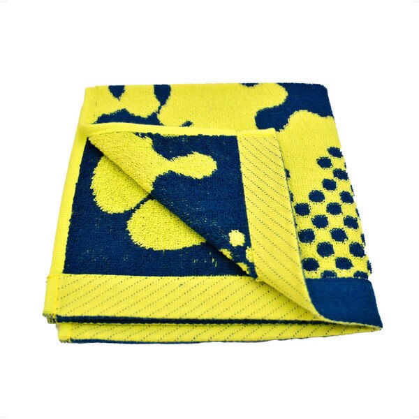 Butterfly Table Tennis - Palest Hand Towel - Yellow - Folded - Inside